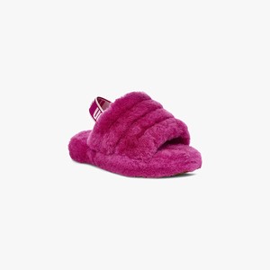 Ugg Fluff Yeah Kids Slippers Pink (9142KHXSW)